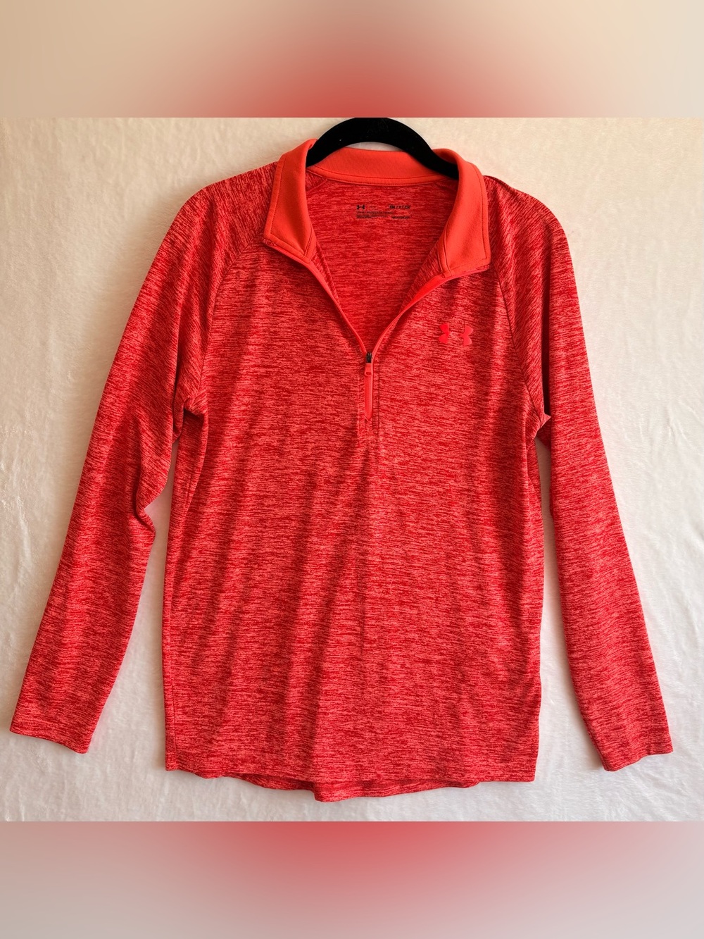 ❤️ Under Armour HeatGear 1/4 Zip Pullover – Women’s Small – Red Loose Fit